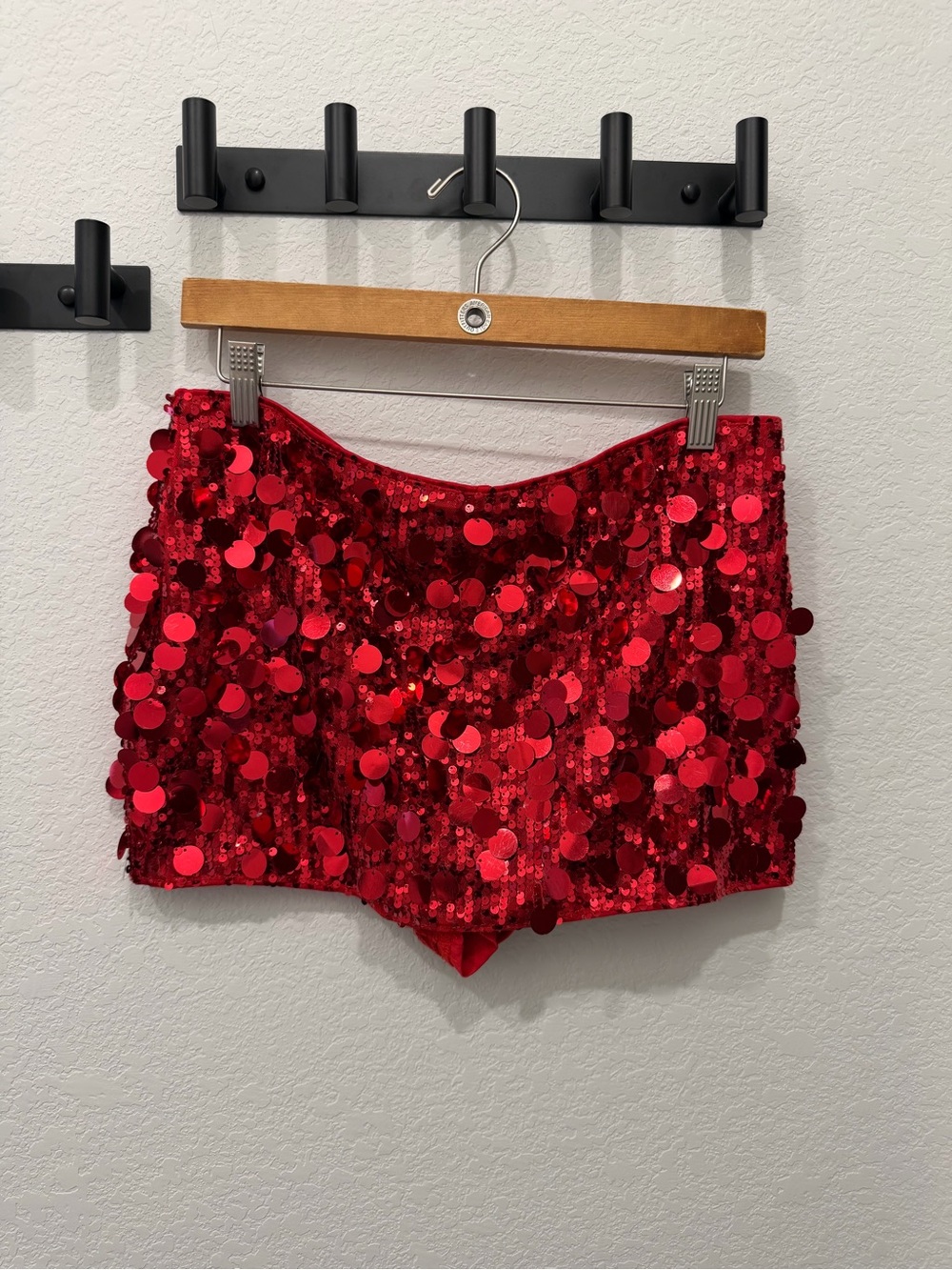 Red Sequin Skort